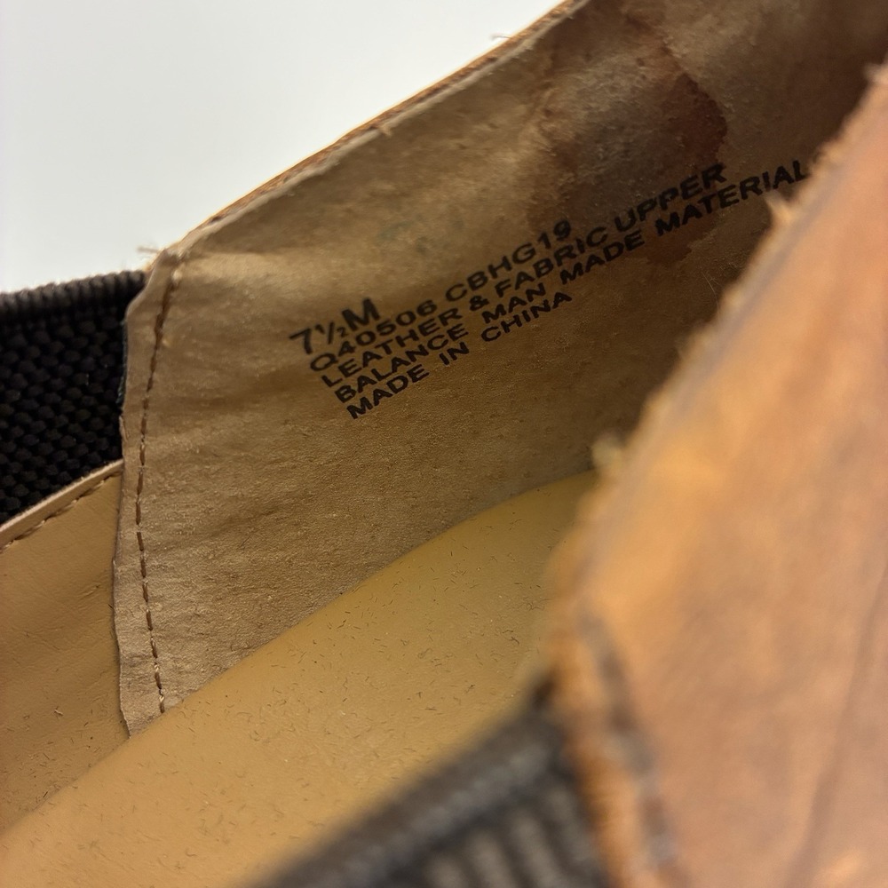Korks Gertrude Womens Sz 7.5 Shoes Brown Leather Slip On Loafer Boots Distressed - Picture 10 of 13